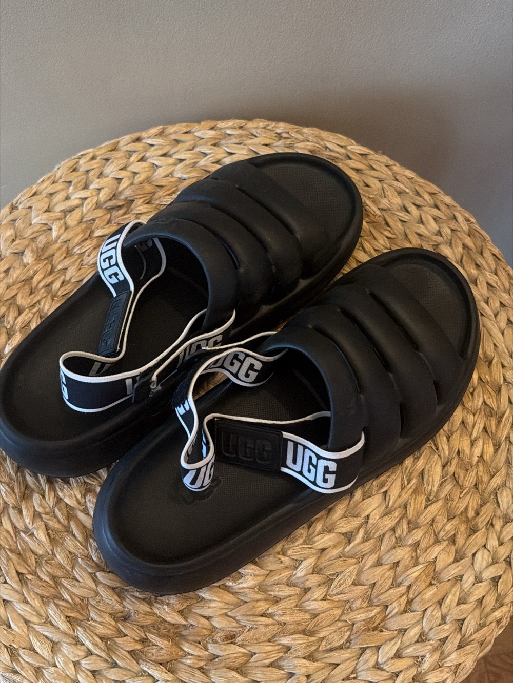 UGG Sport Yeah Water-Resistant Slides - Black